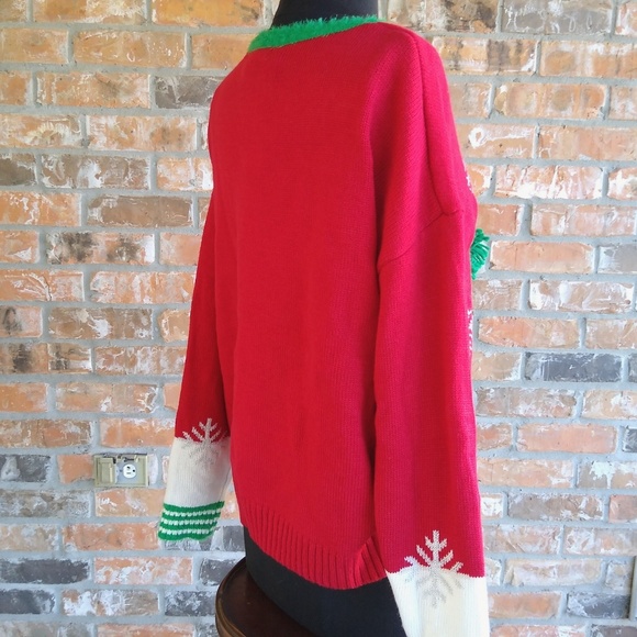 It's Our Time Ugly Christmas 3D Penguin Sweater XL - Picture 6 of 7